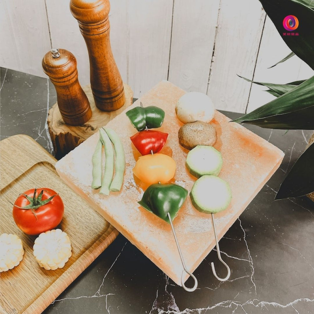 喜馬拉雅玫瑰鹽板20×20×2cm天然岩鹽板商品圖