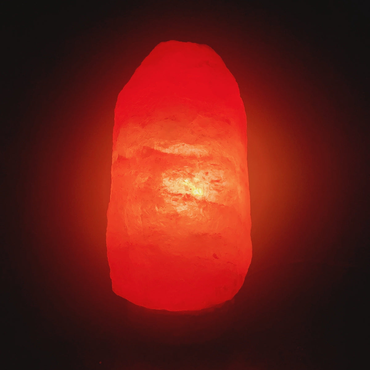 玫瑰鹽原礦鹽燈No.3 OPMP00012實拍點燈效果，約5.2kg
