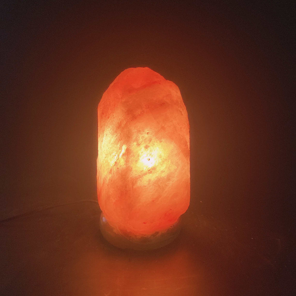 玫瑰鹽原礦鹽燈No.3 OPPN220466實拍點燈效果，約3.1kg