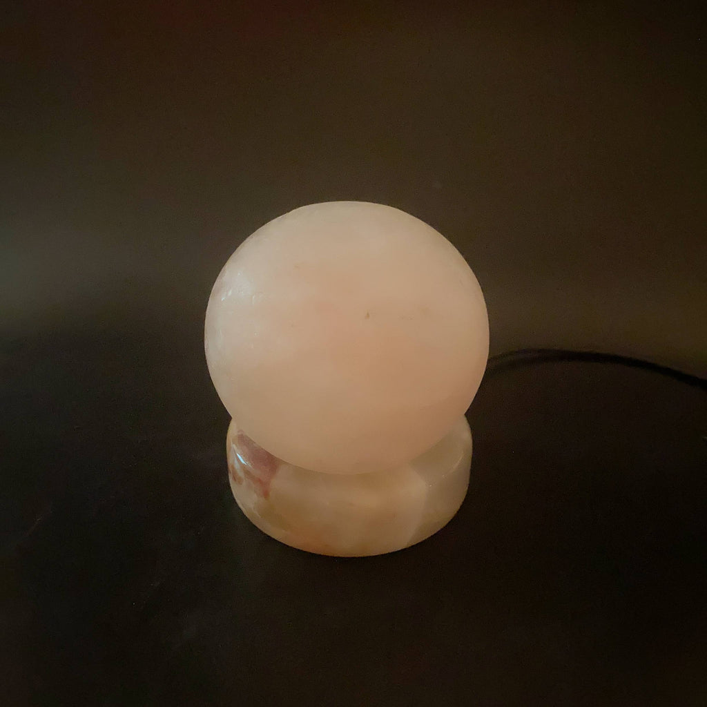 USB玫瑰鹽小鹽燈 UCMP00030 實拍未點燈效果