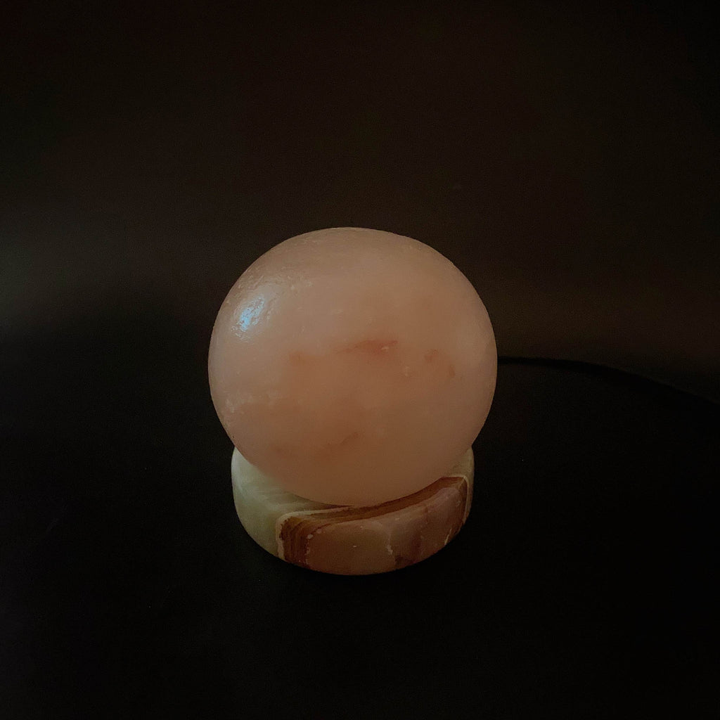 USB玫瑰鹽小鹽燈 UCMP00031 實拍未點燈效果