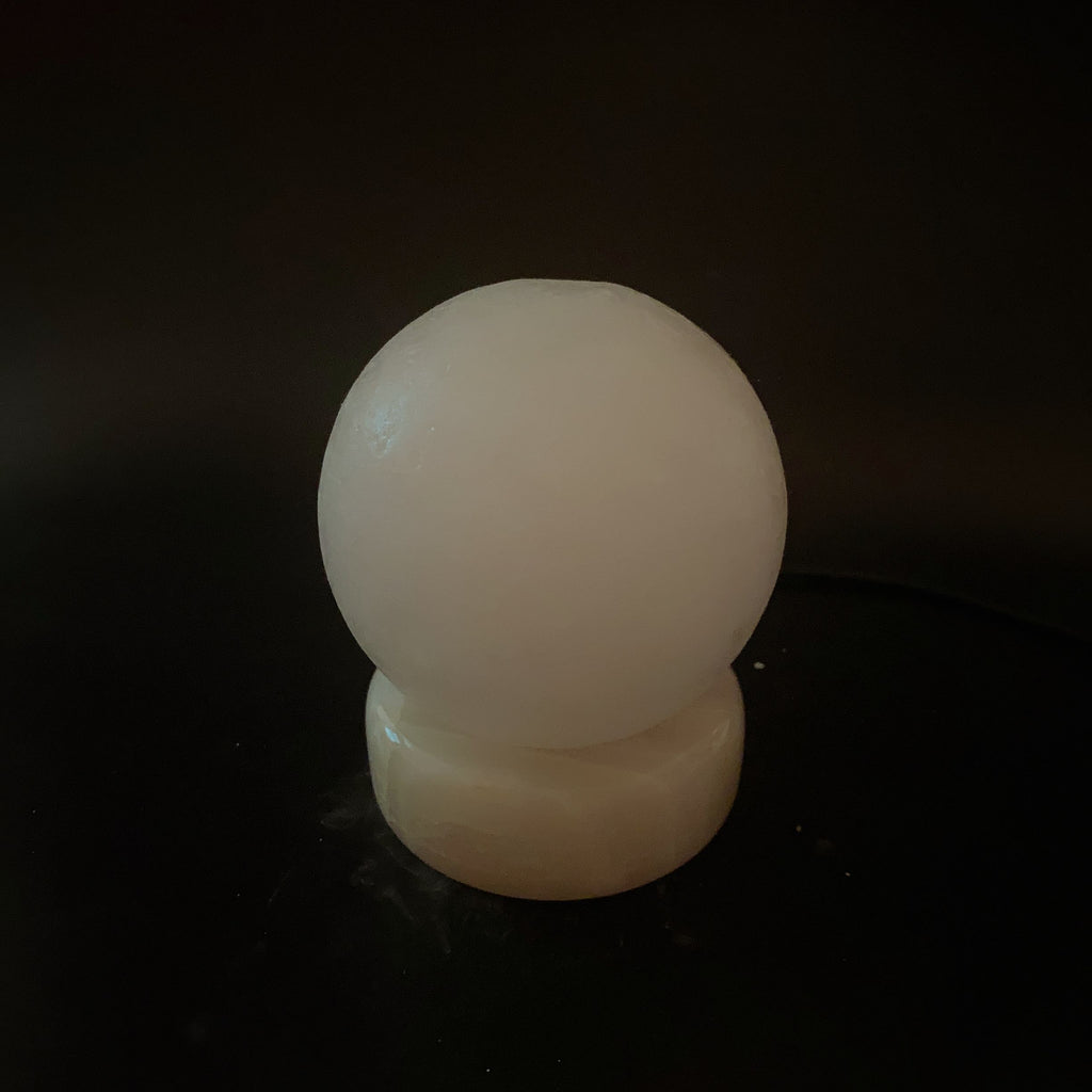 USB白鹽小鹽燈 UCMP00044 實拍未點燈效果