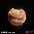 蓋婭鹽晶 灰藍鹽圓球造型精油鹽燈 B001066，正面點燈