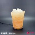 蓋婭鹽晶 玫瑰鹽火把造型鹽燈 B001048，正面未點燈